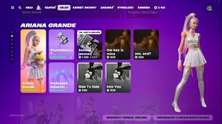 SKLEP FORTNITE 21.07.2024 *ARIANA GRANDE, HANA, PODNIEBNY LONGBOARD*