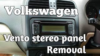 How to remove Volkswagen vento stereo panel..... #volkswagen #vento