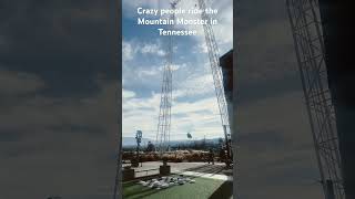 Crazy people ride the famous Mountain Monster ride in Pigeon Forge, Tennessee