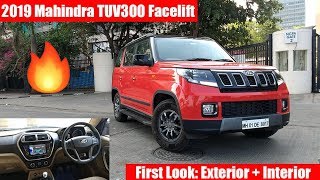 2019 Mahindra TUV300 Facelift | First Look Review | Exterior + Interior | Throttle Blips