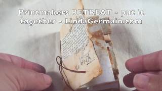 Mixed Media Printmakers retreat sampler book