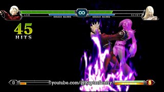 KOF XIII Global Match Ash Corner Sans-Culotte Practice Combo