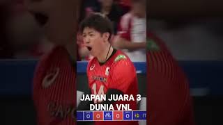 JAPAN JUARA 3 VNL #japan #vnl #vnl2023 #volleyball #voli #volimania #volitarkam #rivannurmulki