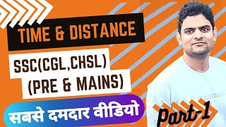 Time and distance for SSC CGL in hindi part 1