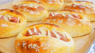 Сосиски в Тесте ✧ Простой рецепт воздушного теста ✧Sausage Roll Recipe, English Subtitles