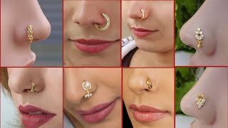 latest gold nose ring designs2022. ముక్కుపుడక డిజైన్స్.एकदम नए नथनी के डिजाइंस/daily use nose pins.