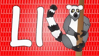 Letter L Song for Kids - Words that Start with L - Animals that Start with L