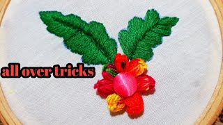 hand embroidery amazing tricks flower new design hand work