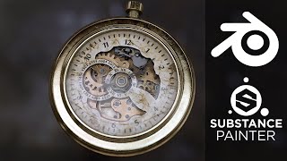 Creating a 3D Pocket watch in Blender and Substance Painter [UDEMY COURSE]