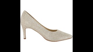 Pearl - Sparkling Mid Heel Court Shoes