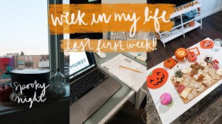 LAST FIRST WEEK OF NURSING SCHOOL!! | capstone and spooky night