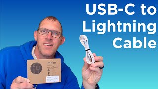 USB-C to Lightning Cable with a 90 Degree Angle