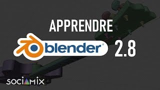 10-Apprendre Blender 2.8 - Shrinkwrap, Contraintes, Finir la modélisation du manche