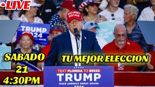 DONALD TRUMP--MITIN DE CAMPAÑA EN WILMINGTON EN ESPAÑOL.