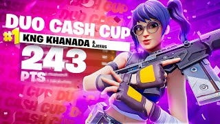 🏆 1ST PLACE in the DUO CASH CUP FINALS 🏆 (Back 2 Back Cash Cup WINS) | KNG Khanada