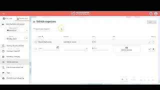 Vehicle expense tracker feature in MileageWise's Web Dashboard