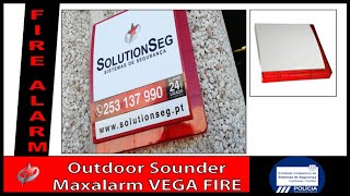 LED Fire Alarm Outdoor Sounder MAXFIRE / Sirene Exterior do Sistema Detecção de Incêndio da MAXFIRE