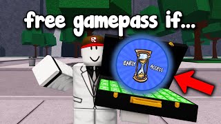 FREE GAMEPASS if... The Strongest Battlegrounds ROBLOX