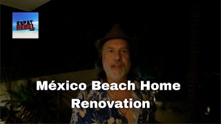 Beach Yard Tree Lights Installed - Mexico Beach Home Renovation