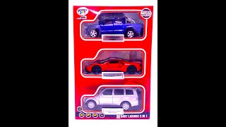 Unboxing 3 IN 1 Pack l VW Amarok, Ford GT, Mitsubishi Pajero l 1:43 Scale l Diecast car garage