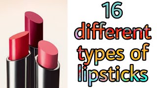 16 different types of lipsticks with complete lipstick guide|every girl must know| style up with sgs