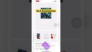 Ola accessories itni costly😱Booking start #shorts #olas1pro #ytstudio