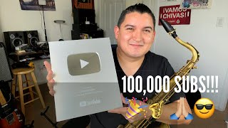 100K SUBS! RamirezSax YouTube Plaque 🎷🎉🎂🥳