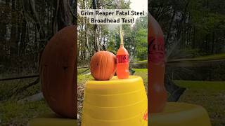 Grim Reaper Fatal Steel Broadhead Test! #archery #hunting #outdoors #bowhunting #deer