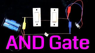 AND gate logic circuit using switch | Introduction to logic gate