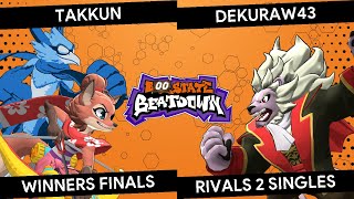 Boo State Beatdown - Takkun (Fleet, Wrastor) vs DEKURAW43 (Zetterburn) - Winners Finals