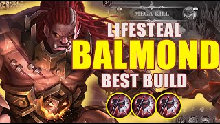 13 Kills!! Balmond Lifesteal and Damage Build - Build Top 1 Global Balmond ~ MLBB