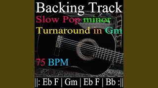 Backing Track Slow Pop minor Turnaround in Gm