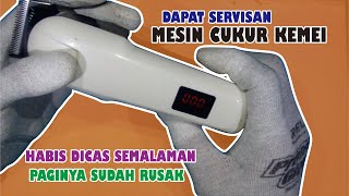 Servis Mesin Cukur Kemei Yang Sering Dipakai Sambil Dicas