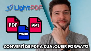 Cómo convertir, editar, reducir el tamaño de un PDF y más con LightPDF