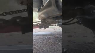 my homemade hitch extension failed #truck #hitch #hitchextension #truckcamper #rvlife