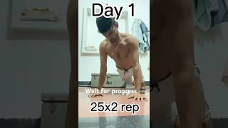 Day 1 push-ups 🫶❤️ progress in 🔚 keep motivate me #fitness #viral #75hardchallenge #workout #short