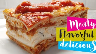 Meat & Ricotta Lasagna Recipe