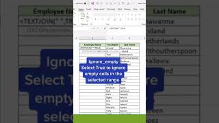 Textjoin function to combine text from multiple cells #shorts #excel #textjoin #tips