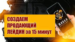 Создаем продающий лендинг за 15 минут на конструкторе лендингов от компании #Живаяочередь