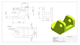 Solidworks Part Design Tutorial 01 #solidworks #cad #3ddesign #3dmodeling