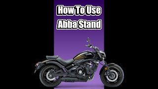 How to use an Abba Stand with a Kawasaki Vulcan S