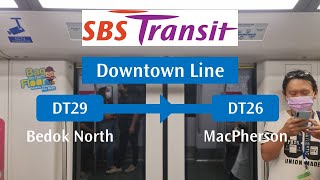 Bombardier Movia C951 | 9050 - Downtown Line Ride (Westbound): Bedok North to MacPherson