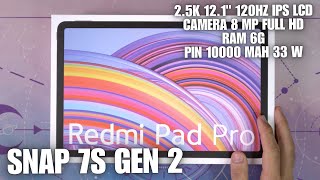 Xiaomi Redmi Pad Pro : Mở hộp và đánh giá nhanh camera, loa và hiệu năng chơi Liên quân, PUBG Mobile