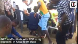 Video exposes INEC officials colluding with PDP to rig elections