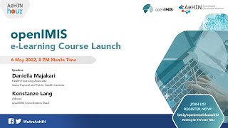 openIMIS Webinar - openIMIS eLearning Course Launch