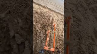 Tractor plowing process