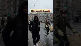 🇩🇰 Denmark People Bike Even On Coldest Days 🌧 #shorts #travel #tamilvlog #bhuvanatamilvlogsdenmark