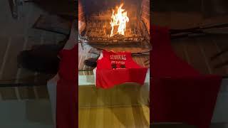 olympiakos fans burn sloukas shirt