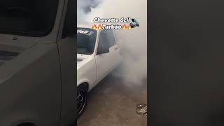 Chevette turbo burnout #shortvideo #chevette #arrancada #dragrace #shorts