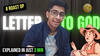 Letter to God explained in just 3 minutes *Roast OP* *Class-10* #cbse #boardexam #class10 #english